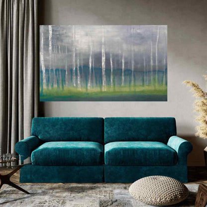 Foggy Birch Forest