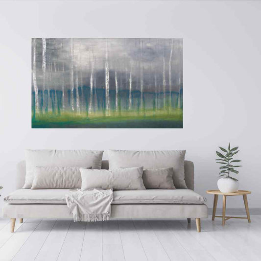 Foggy Birch Forest
